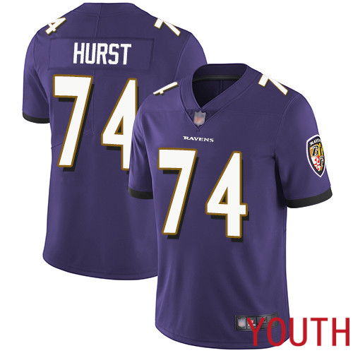 Baltimore Ravens Limited Purple Youth James Hurst Home Jersey NFL Football #74 Vapor Untouchable->women nfl jersey->Women Jersey